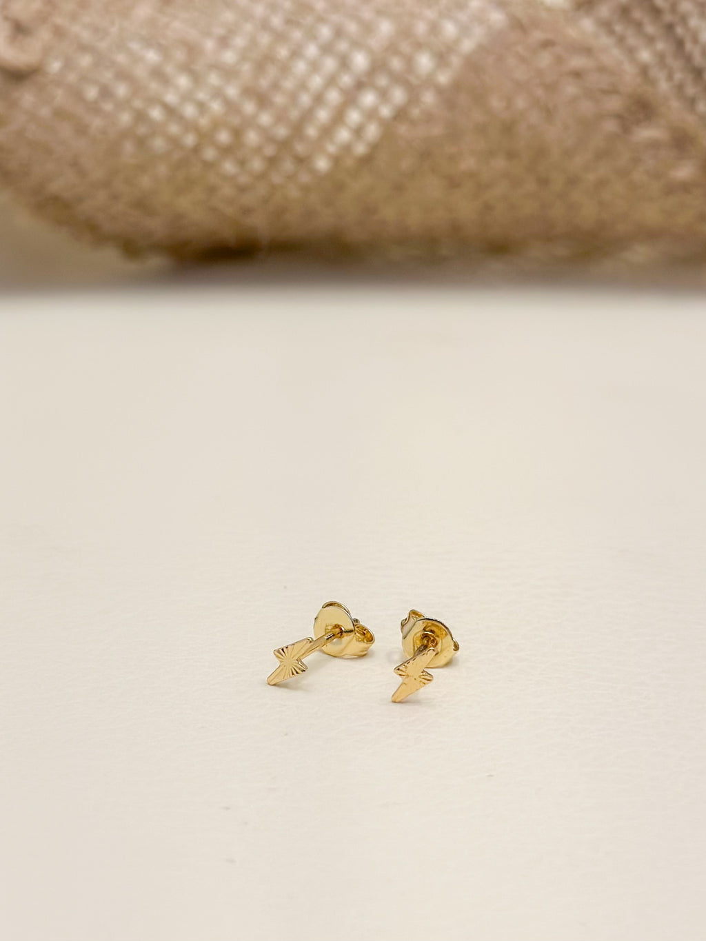 Topo Oro Laminado Rayito Diamantado