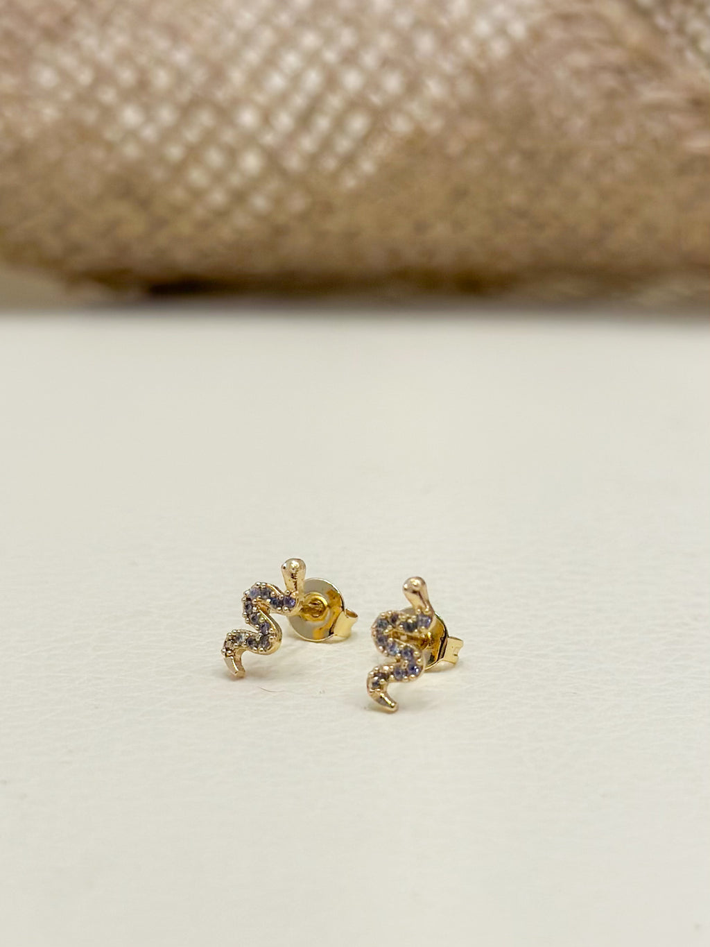 Topo Oro Laminado Serpiente Microzircones