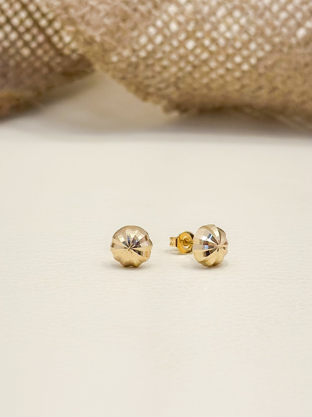 Topo Oro Laminado Medio Balin Diamantado