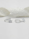 Arete Plata Ley 925 Estrella Microzircones