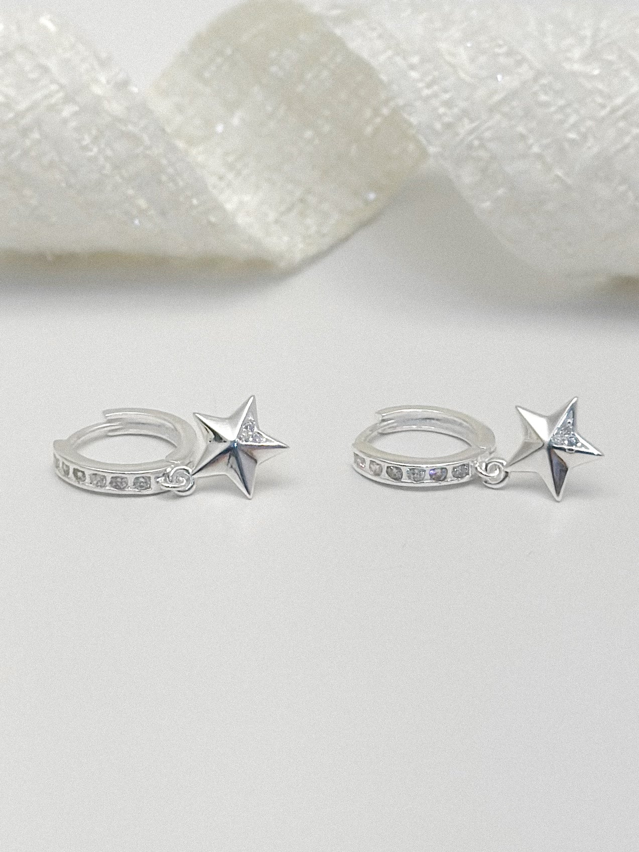 Arete Plata Ley 925 Estrella