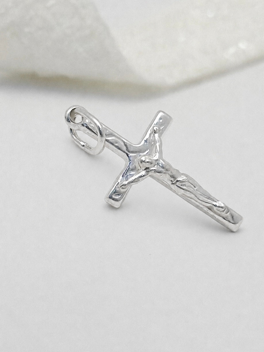 Dije Plata Ley 925 Cristo Tallada Mediana