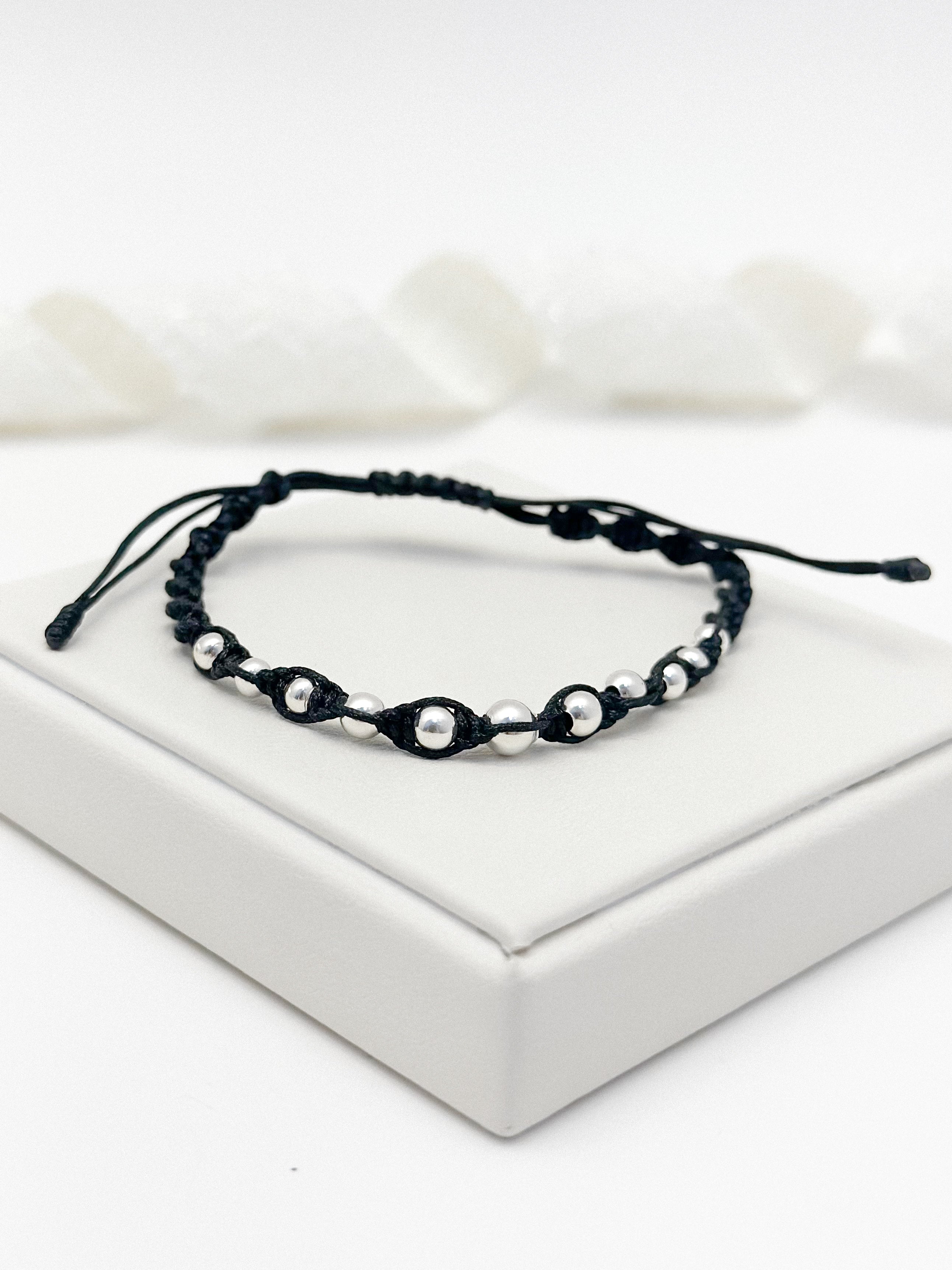 Pulsera Plata Ley 925 Tejida