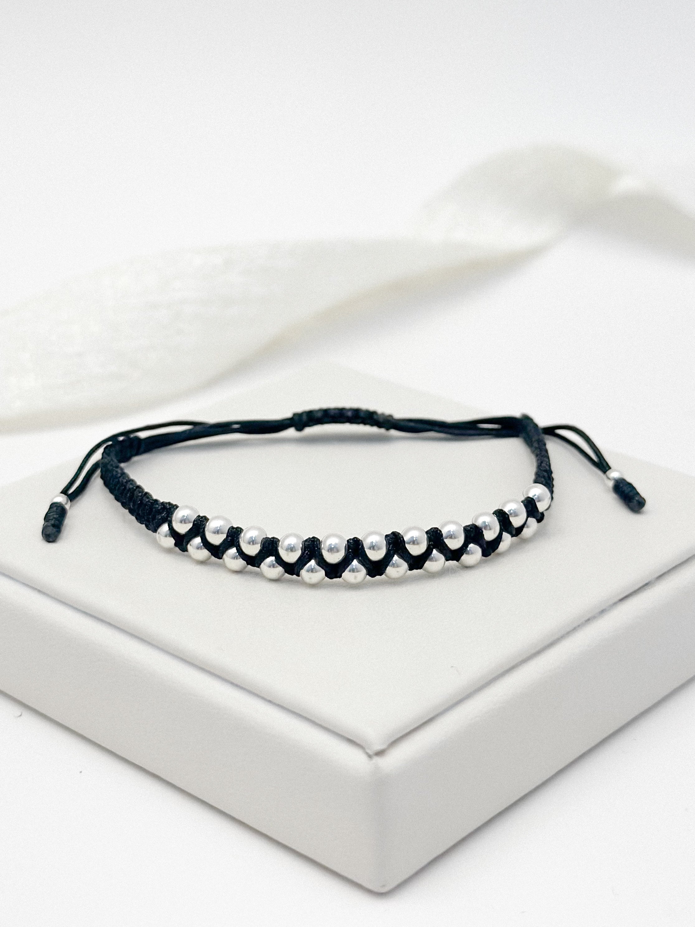Pulsera Plata Ley 925 Tejida