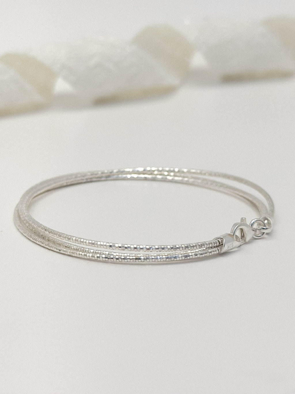 Pulsera Plata Ley 925 Triple