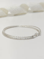 Pulsera Plata Ley 925 Triple