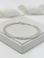 Pulsera Plata Ley 925 Triple