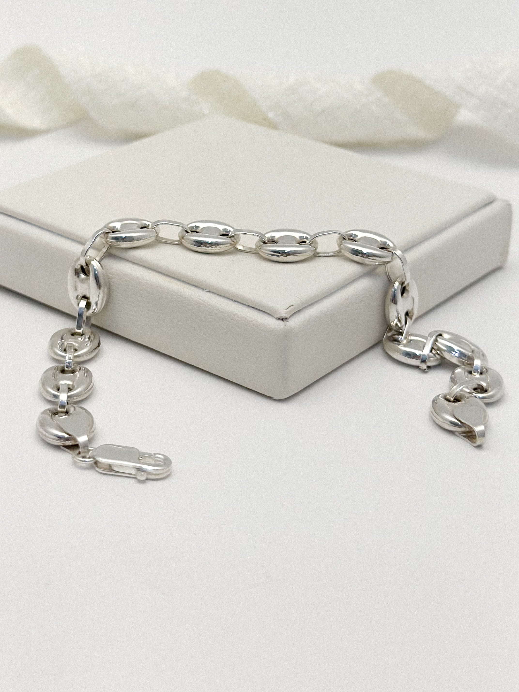 Pulsera Plata Ley 925 Maxi Gucci Hombre