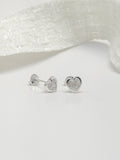 Topo Plata Ley 925 Corazon Zircon Cristal