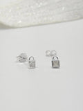Topo Plata Ley 925 Mini Candado Zircon