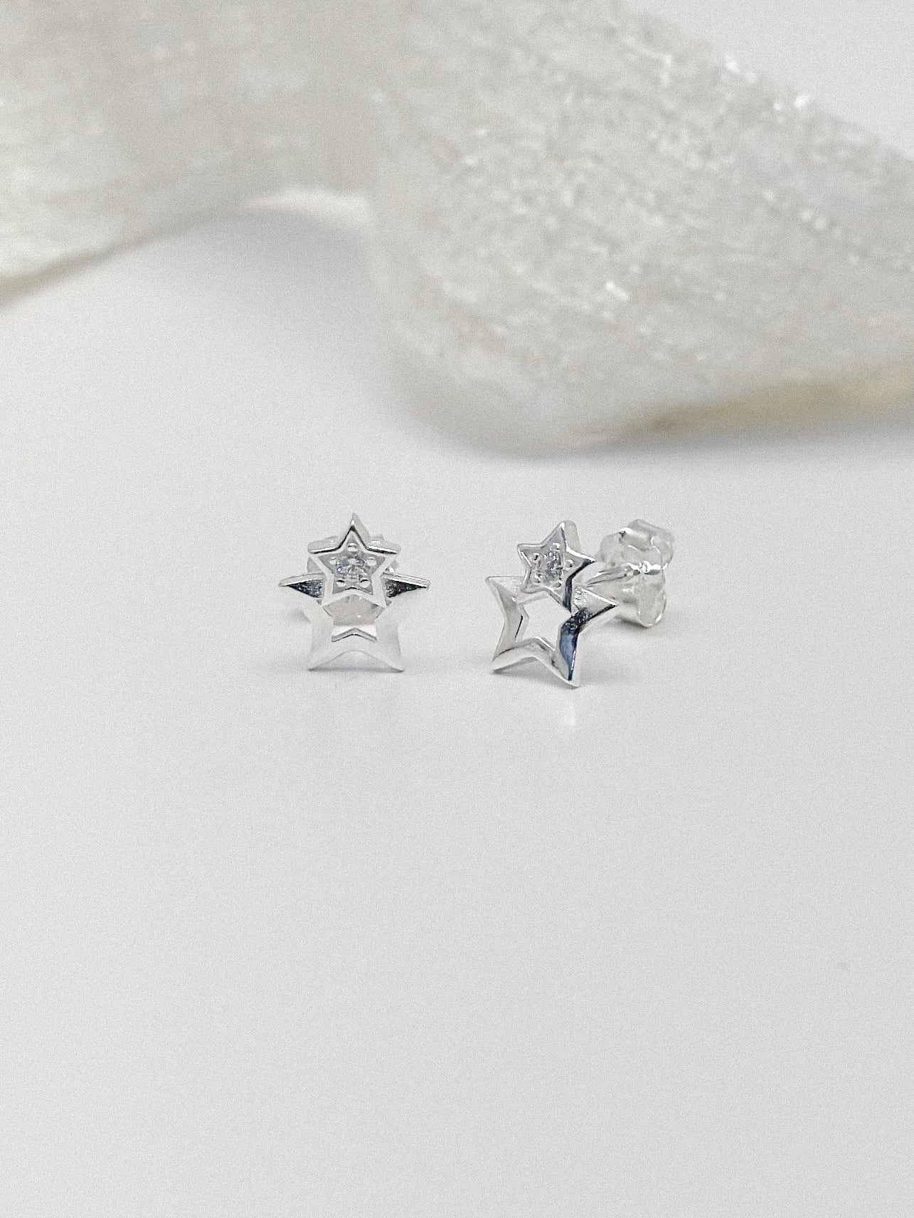 Topo Plata Ley 925 Liso Doble Estrella