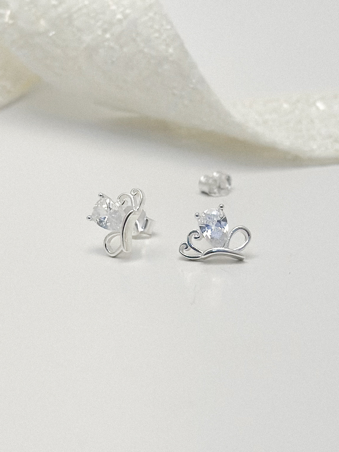 Topo Plata Ley 925 Mariposa Zircon