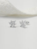 Topo Plata Ley 925 Hojas Zircones Cristal