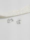 Topo Plata Ley 925 Hoja Zircon Cristal