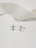 Topo Plata Ley 925 Avion Zircones