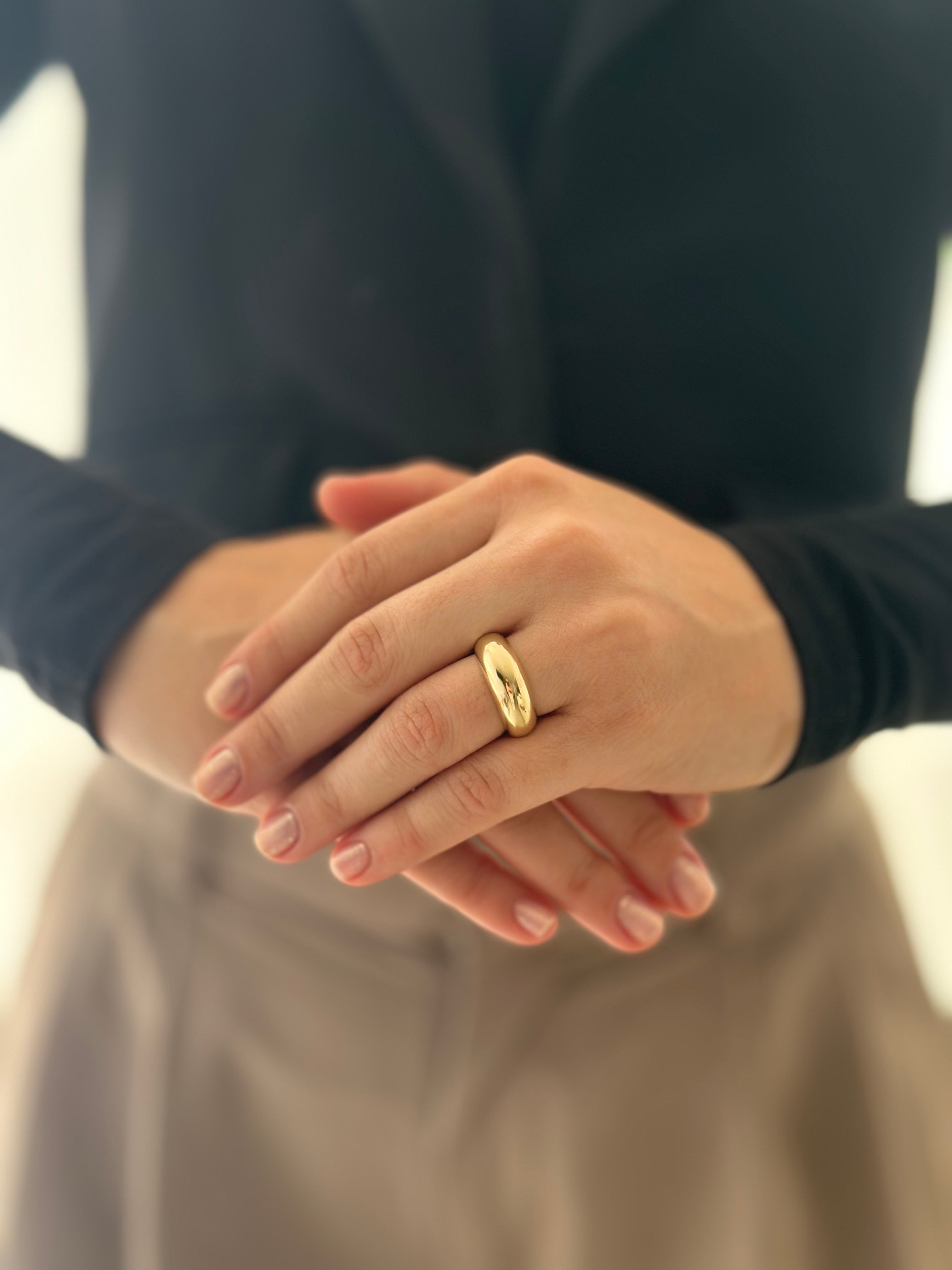 Anillo Chunky Dorado