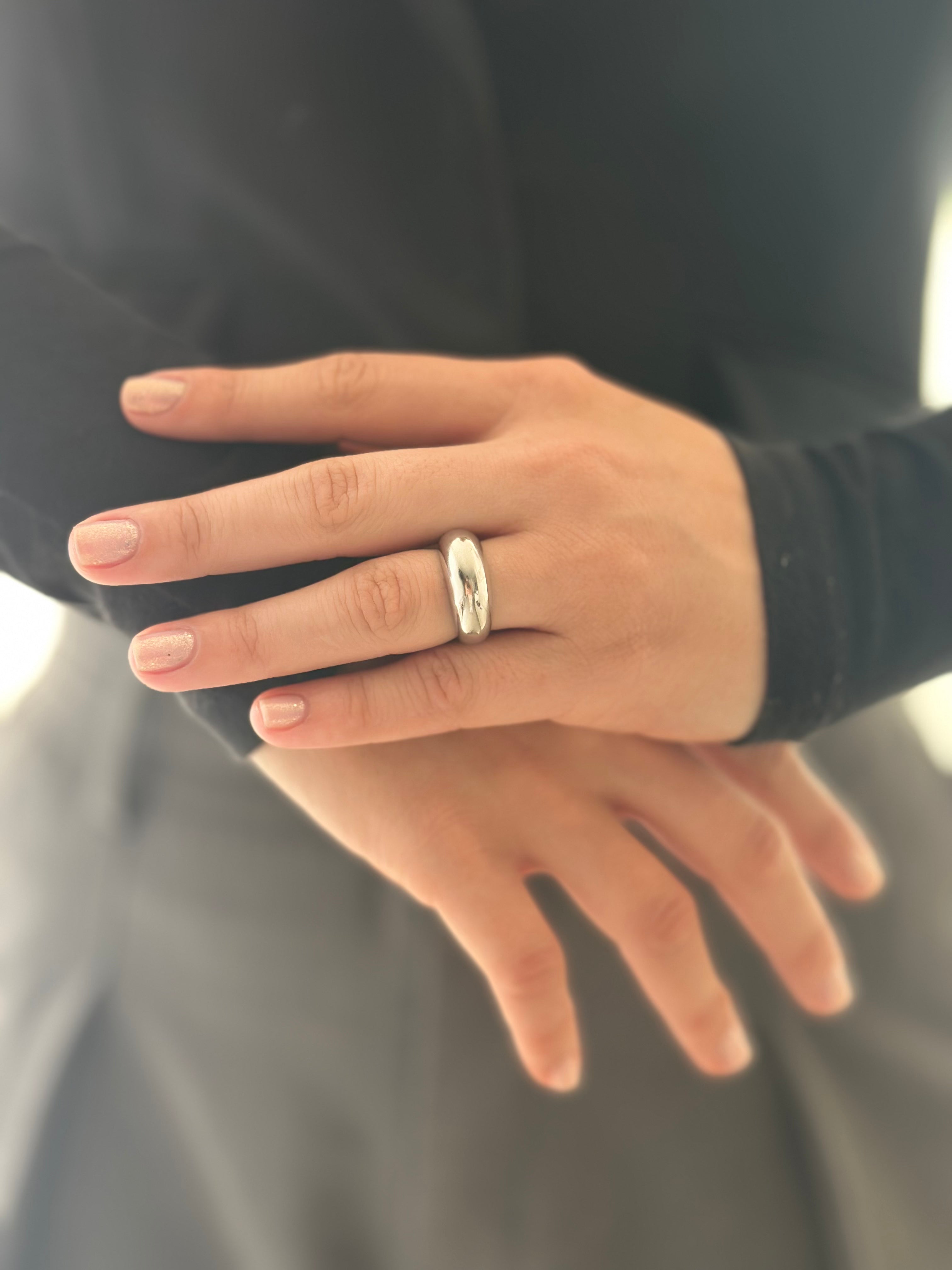 Anillo Chunky Plateado