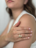 Anillo Triple Nodrisa Dorado
