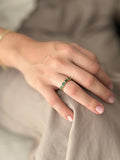 Anillo Zircones Esmeralda