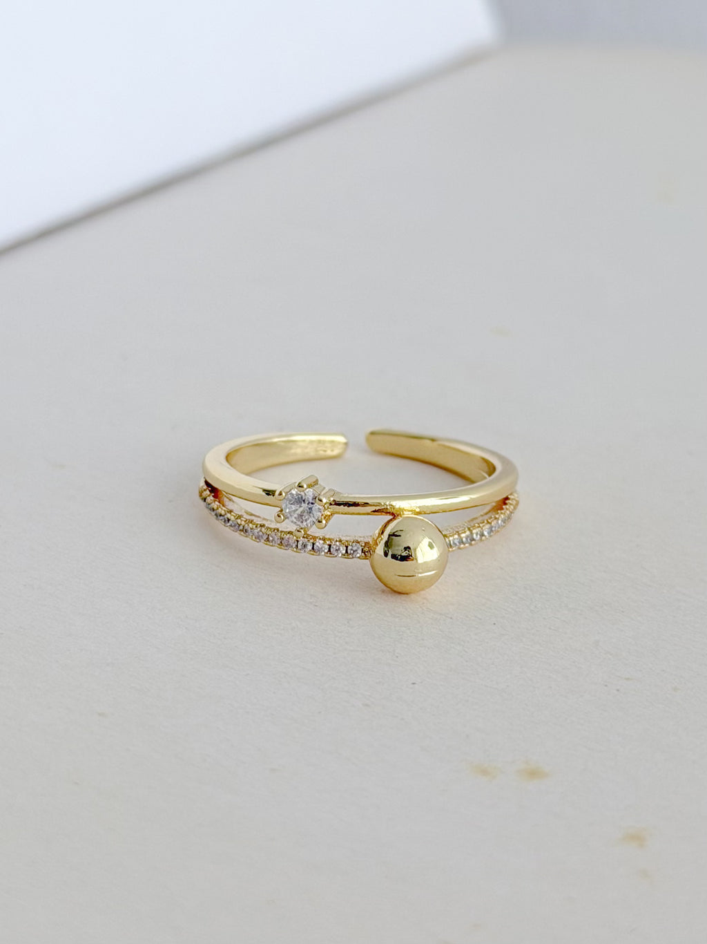 Anillo Doble Microzircones Balin