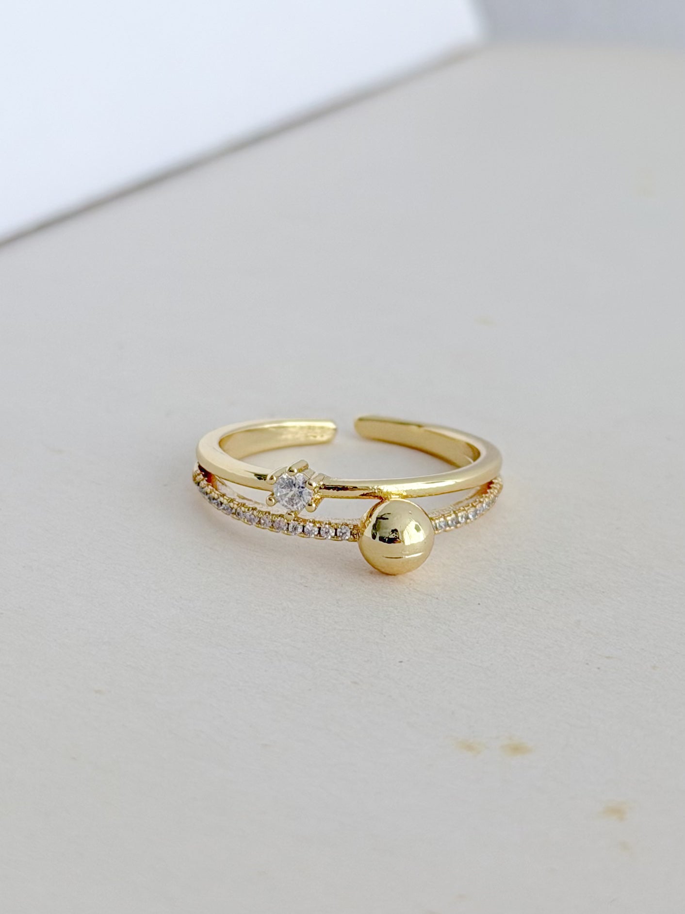 Anillo Doble Microzircones Balin