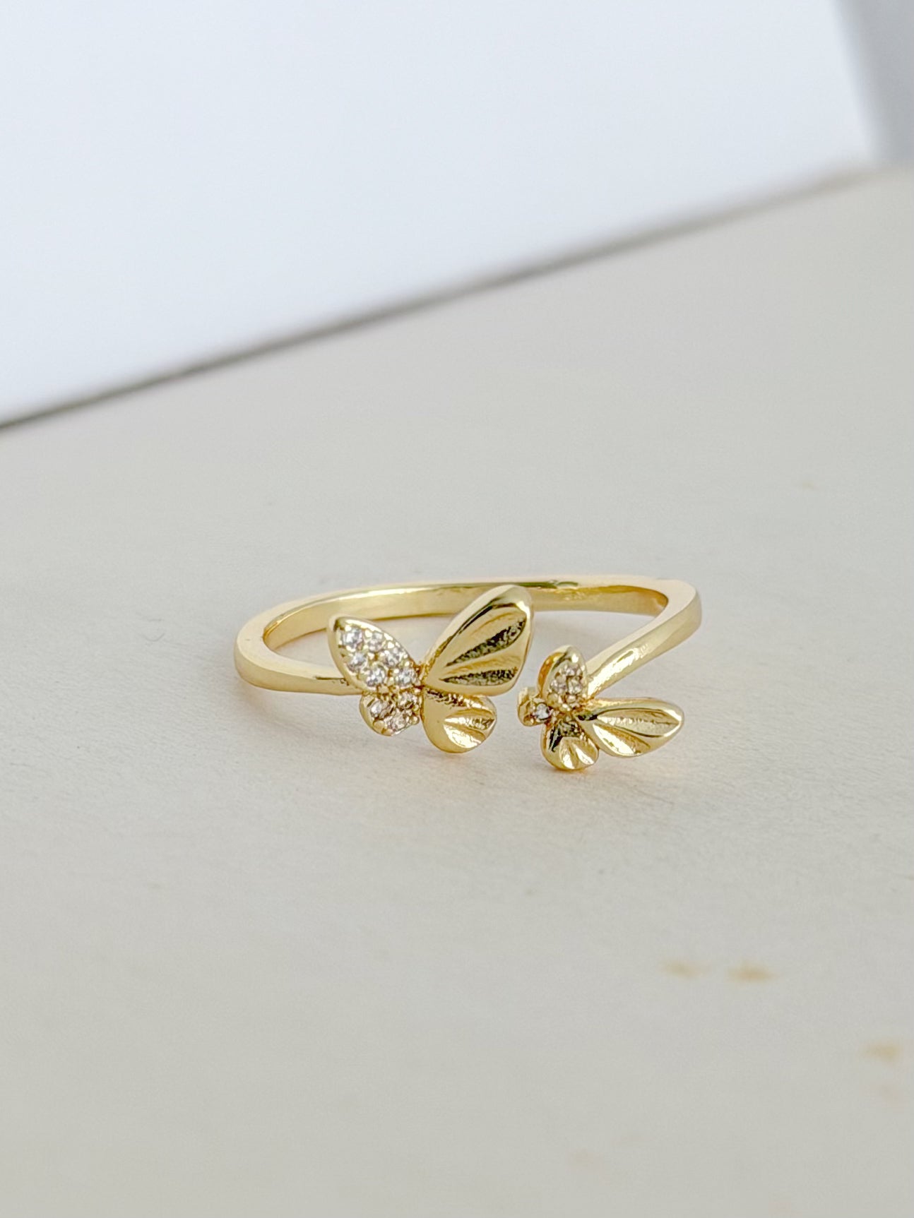 Anillo Doble Mariposas