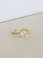 Anillo Tipo Compromiso Zircon Grande