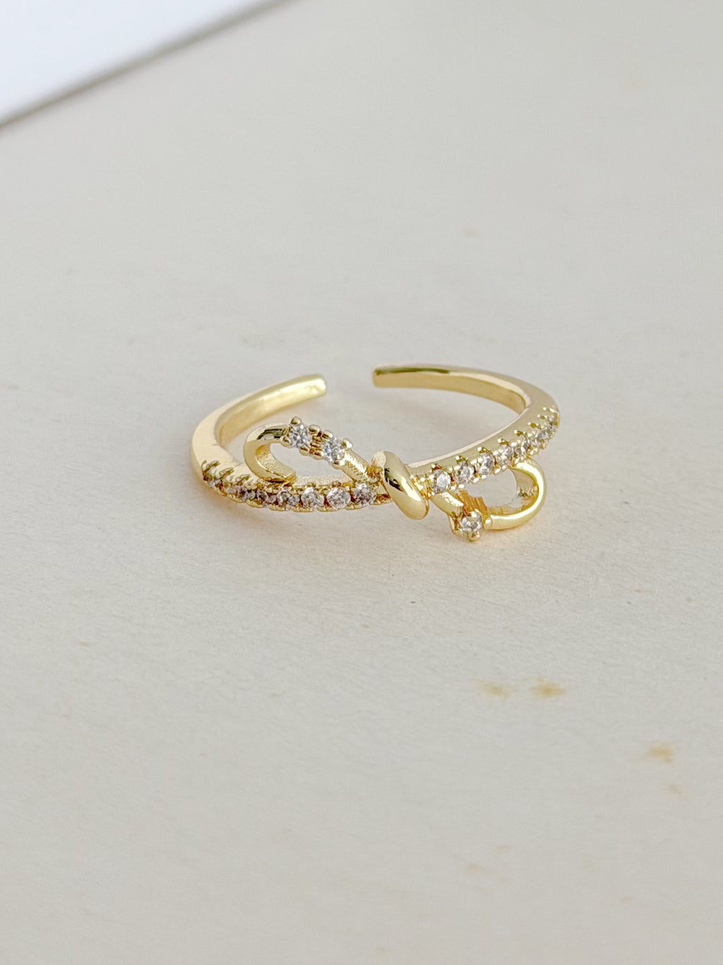 Anillo Moño Microzircon