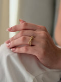 Anillo Moño Microzircon