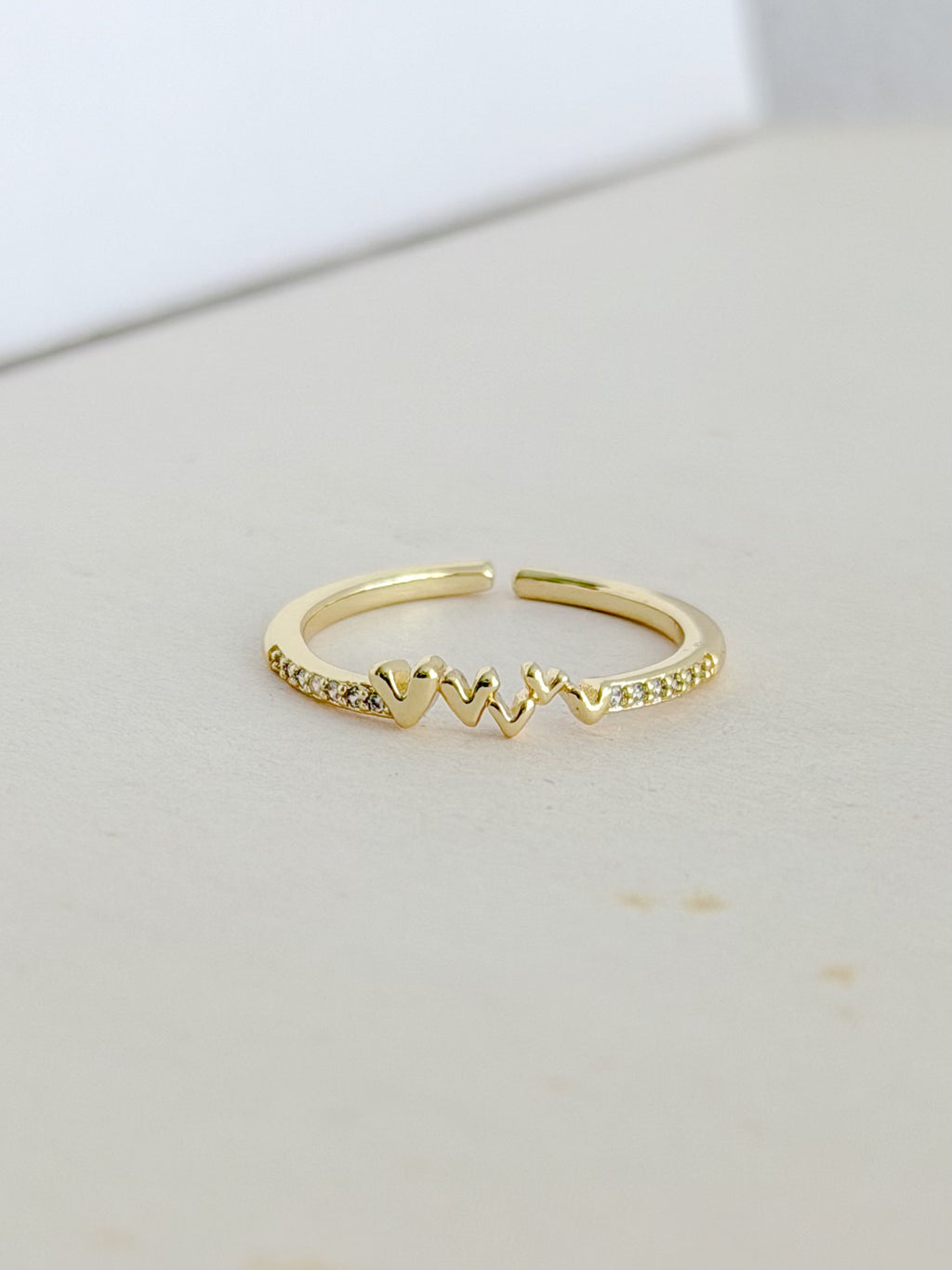 Anillo 3 Corazones Mini