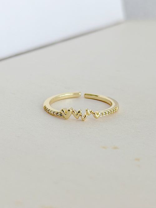 Anillo 3 Corazones Mini