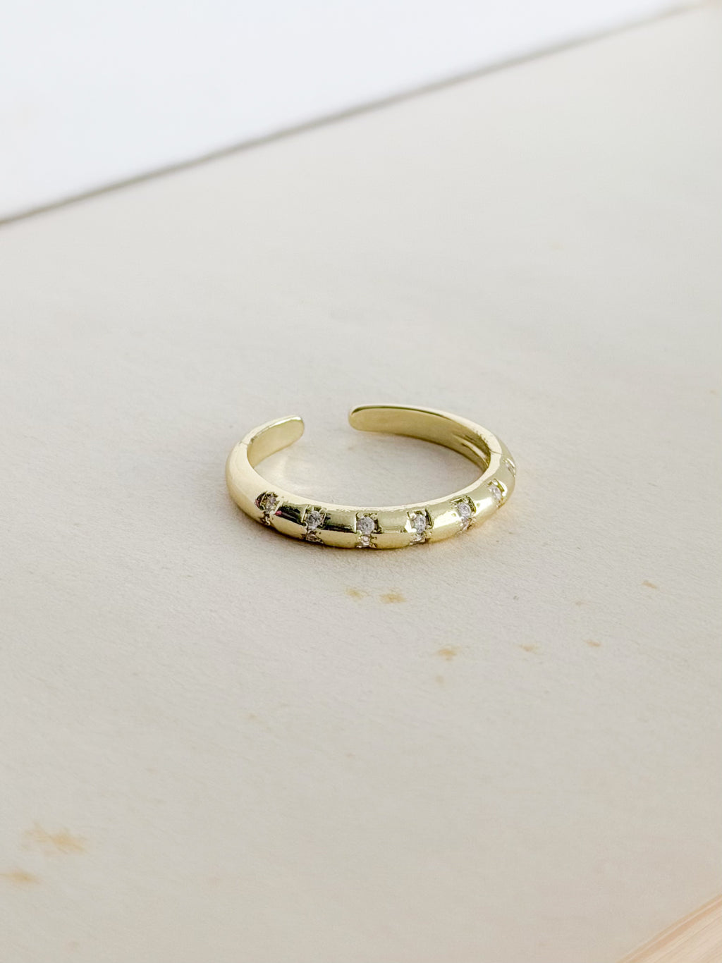 Anillo Microzircones Cristal