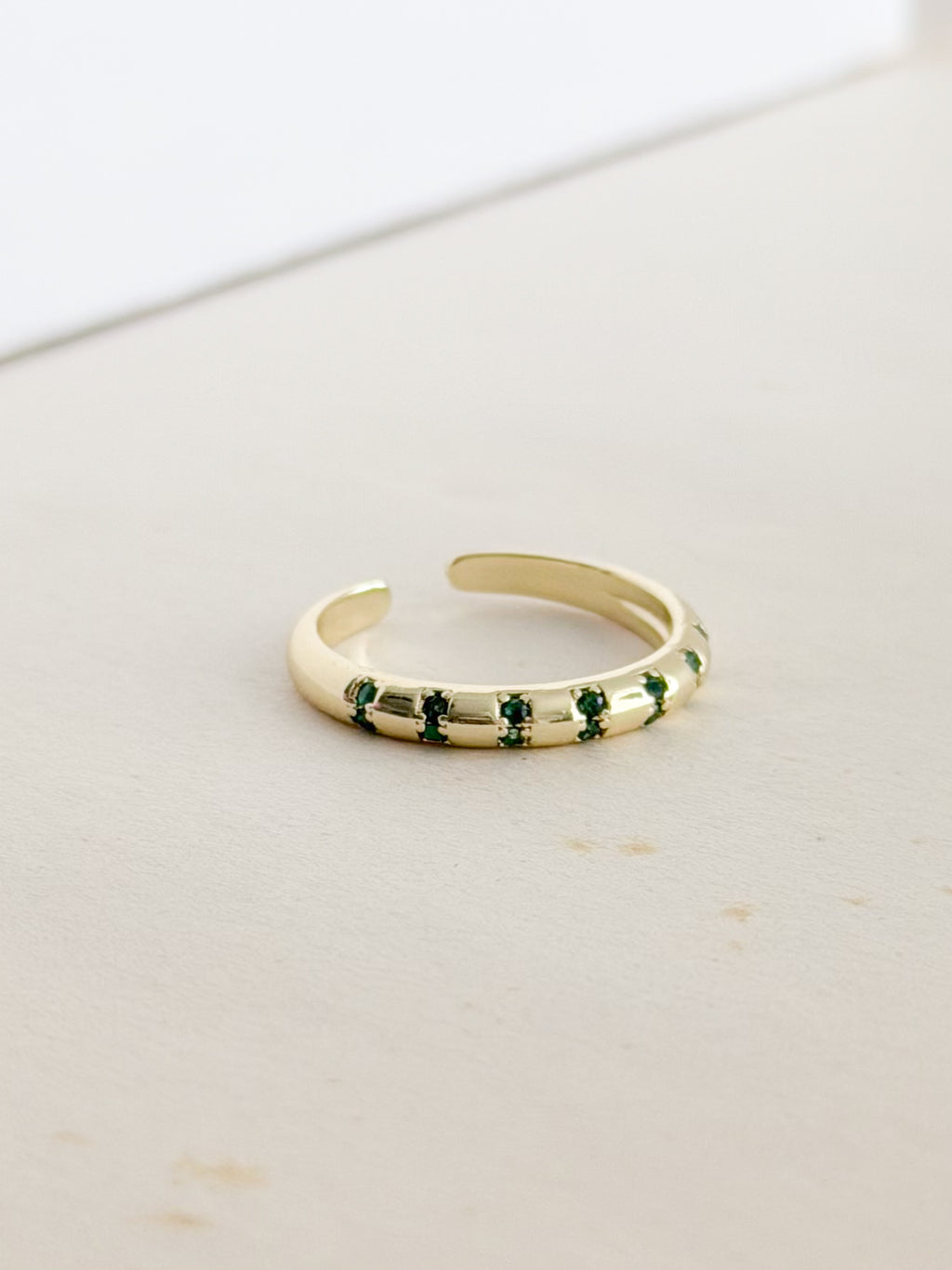 Anillo Zircon Incrustado Cristal