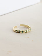 Anillo Zircon Incrustado Cristal