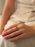 Anillo Corazon Trend Verde