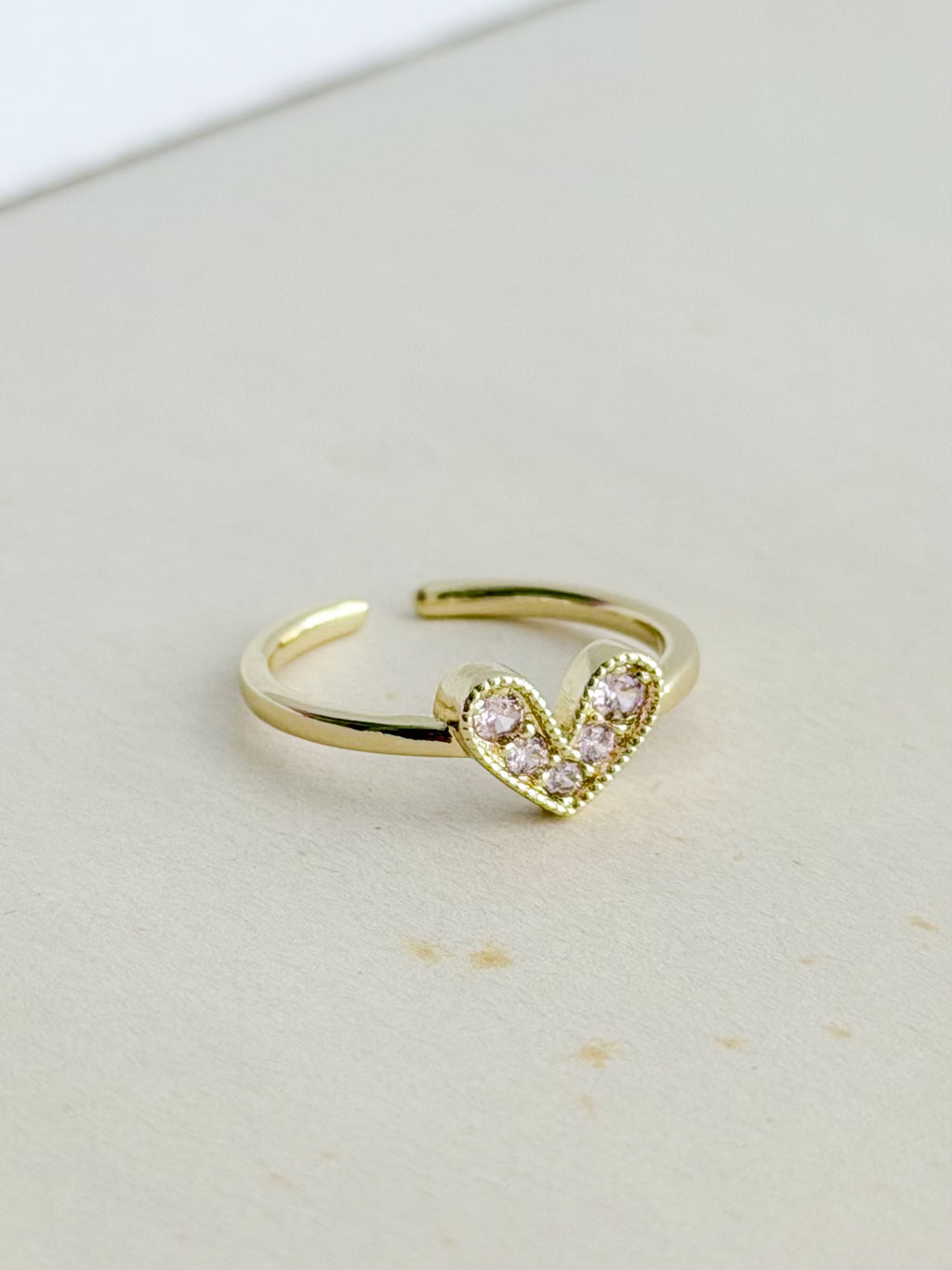 Anillo Corazon Trend Verde