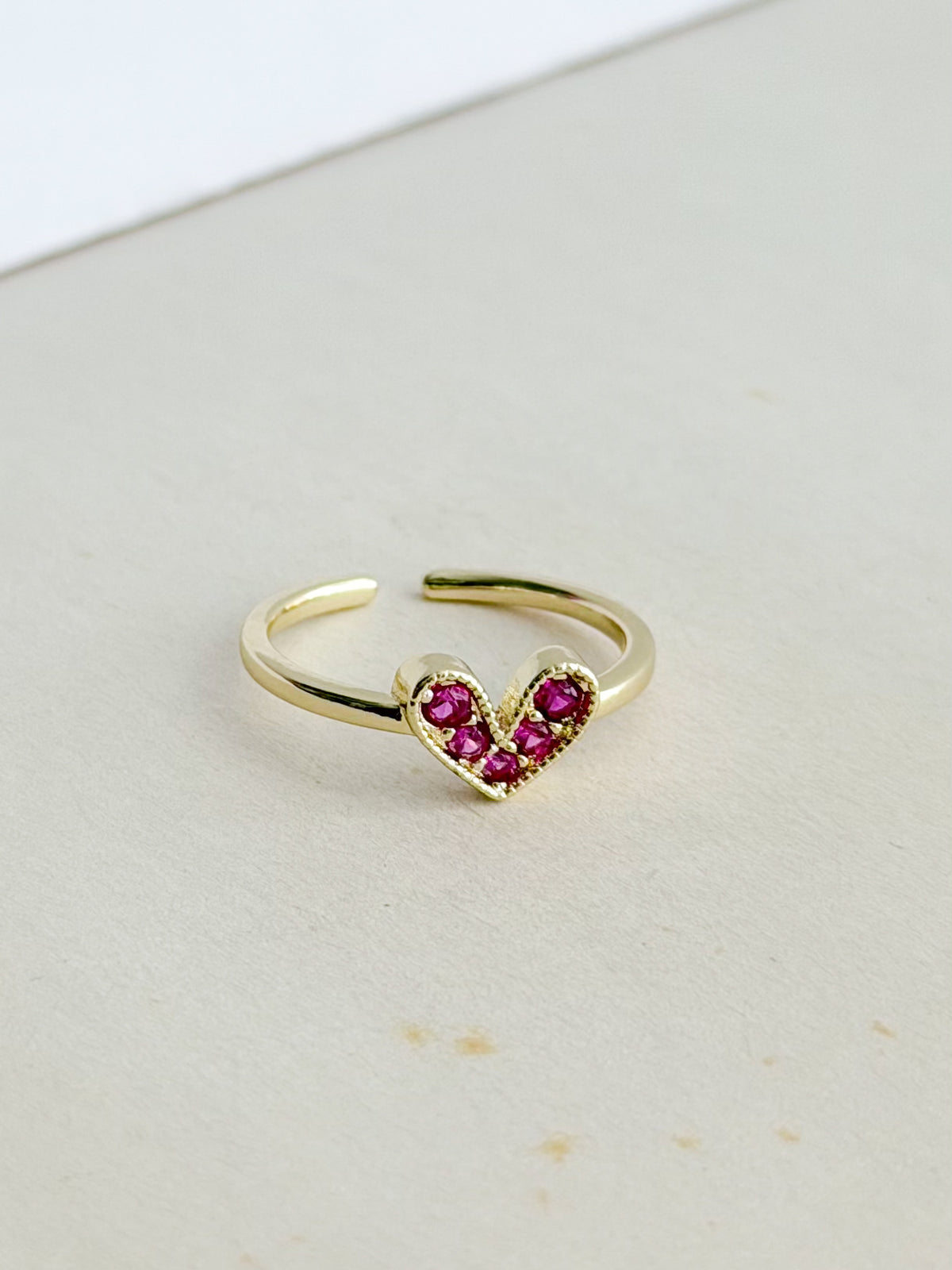 Anillo Corazon Trend Rosa