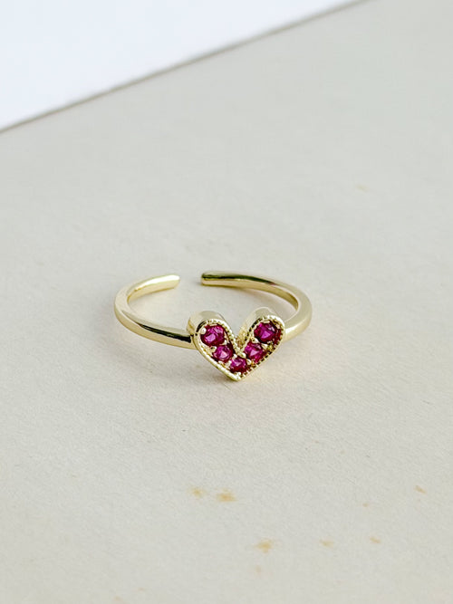 Anillo Corazon Trend Rosa