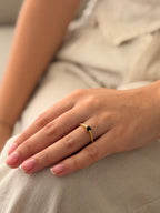 Anillo Corazon Mini Negro