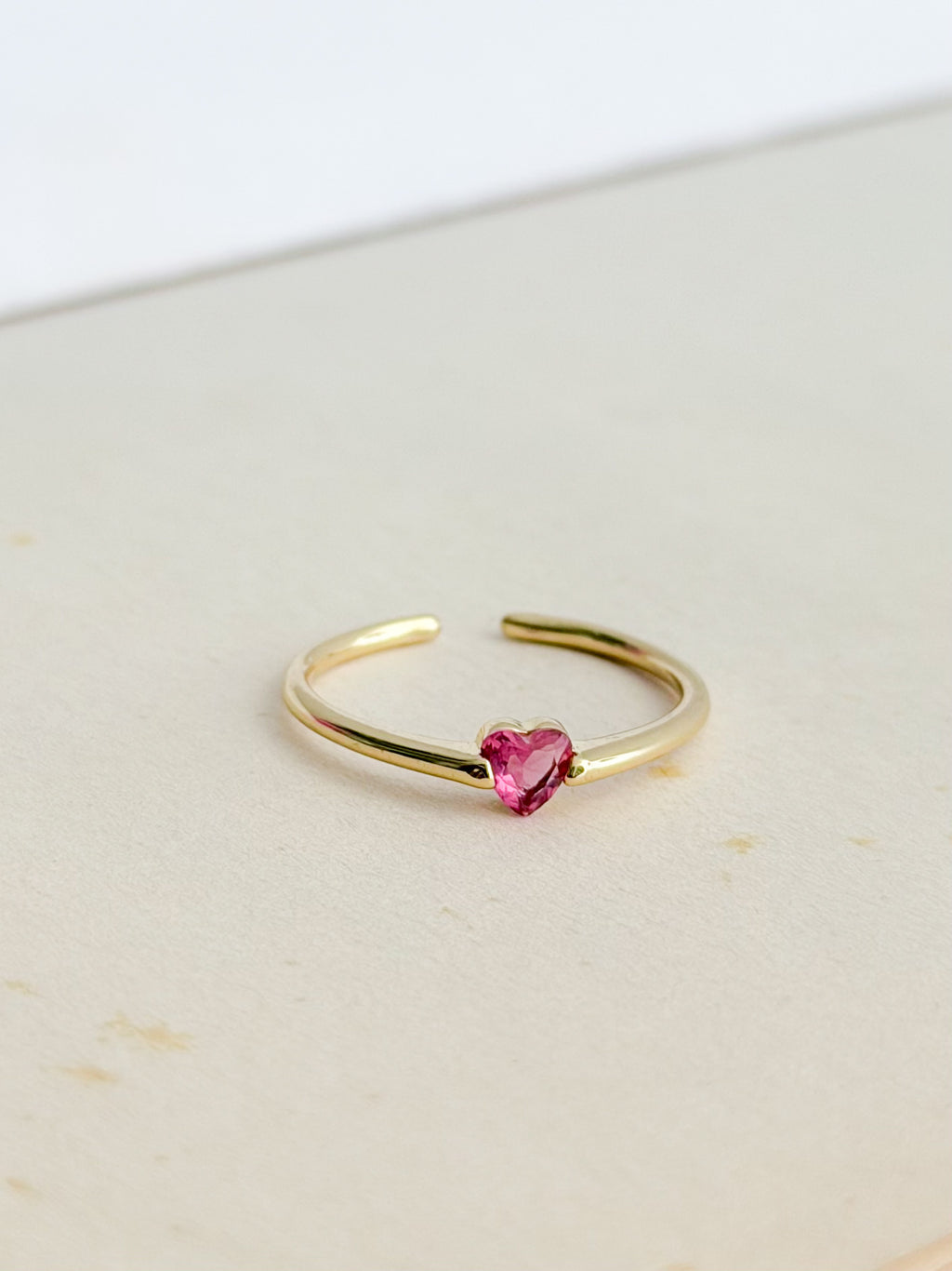 Anillo Corazon Mini Negro