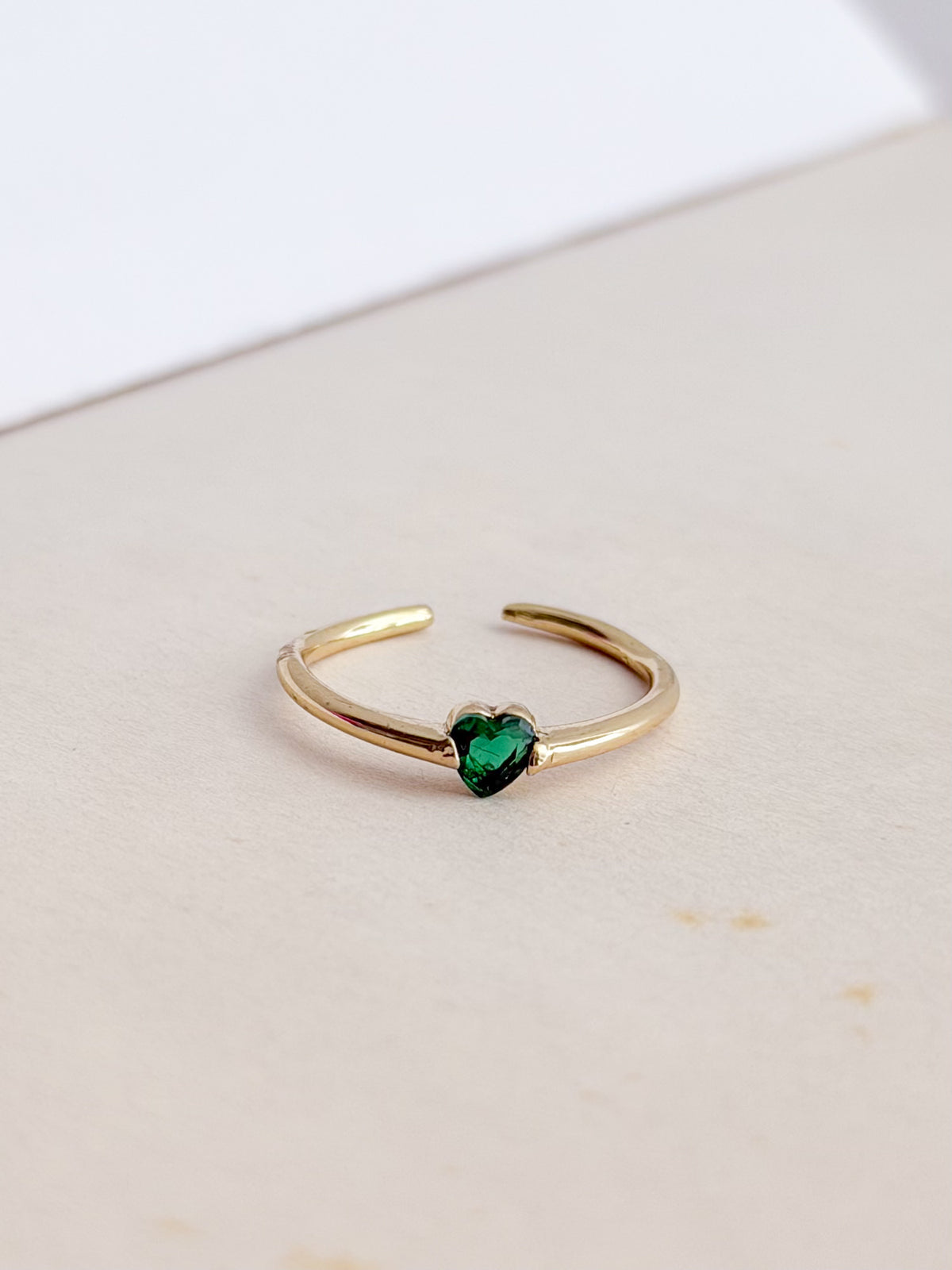 Anillo Corazon Mini Borgoña