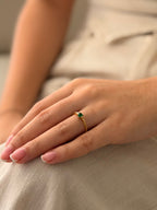 Anillo Corazon Mini Verde