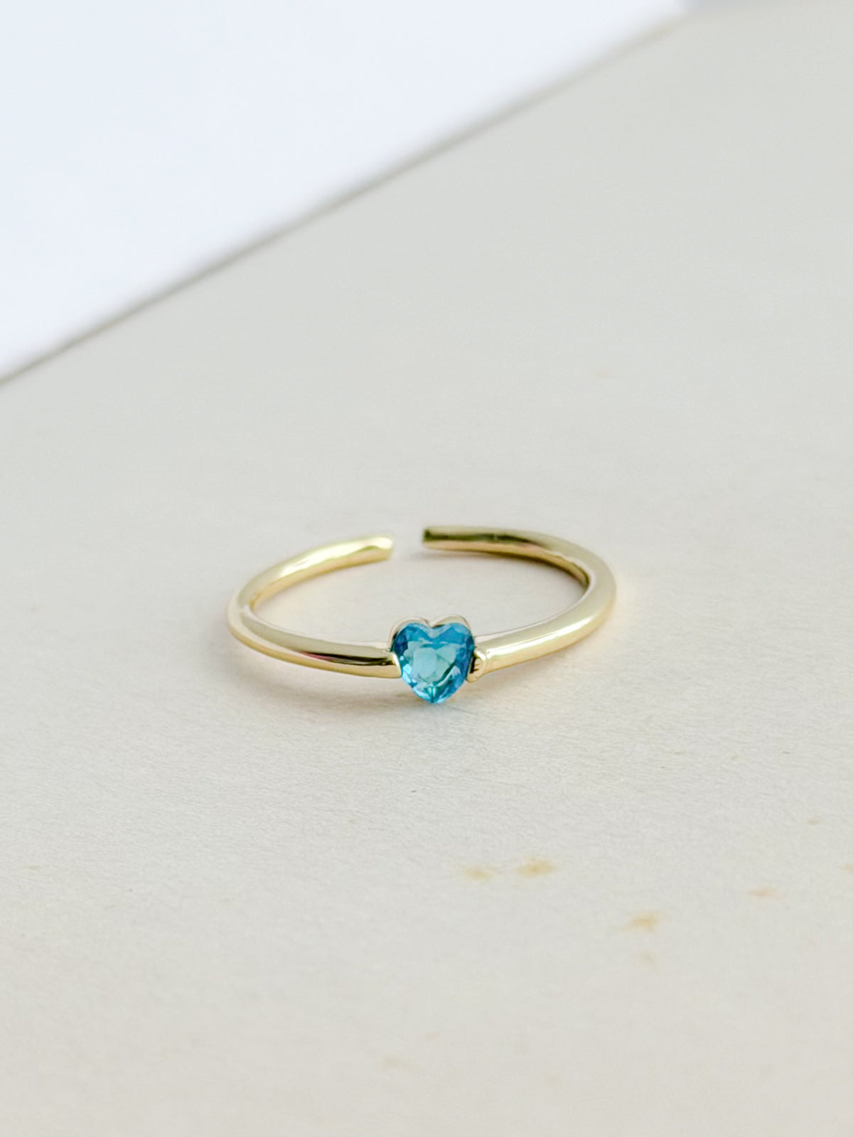 Anillo Corazon Mini Verde