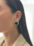 Arete Negro Dorado