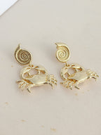 Arete Concha Cangrejo
