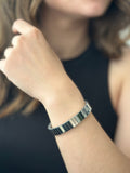 Brazalete Tipo Reloj Plateado