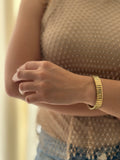Brazalete Tipo Reloj Dorado