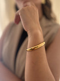 Brazalete Liso Embom Dorado