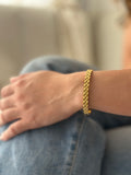 Brazalete Dorado Cuadricula