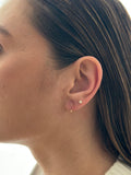 Cdga Pequeña Microzircones Magenta (12Mm) Rodio